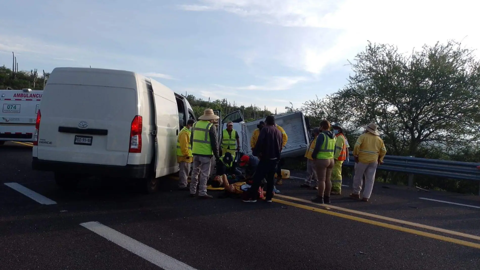 Accidente automovilístico en Tehuacan